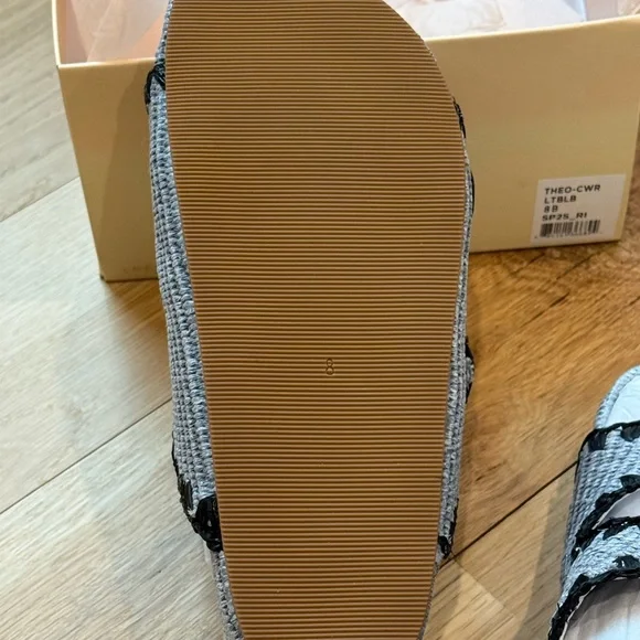 Loeffler Randall Theo Blue Two−Band Sandal - Picture 13 of 15